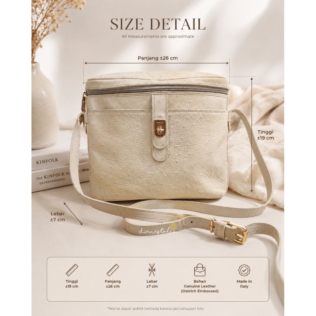 LANCEL Vintage Paris Broken White