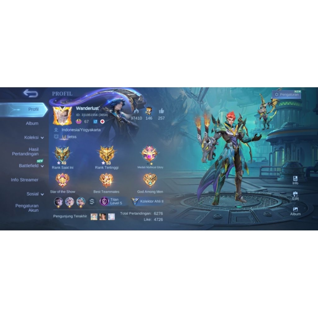 Akun Mobile Legend | Claude & Hayabusa Luckybox