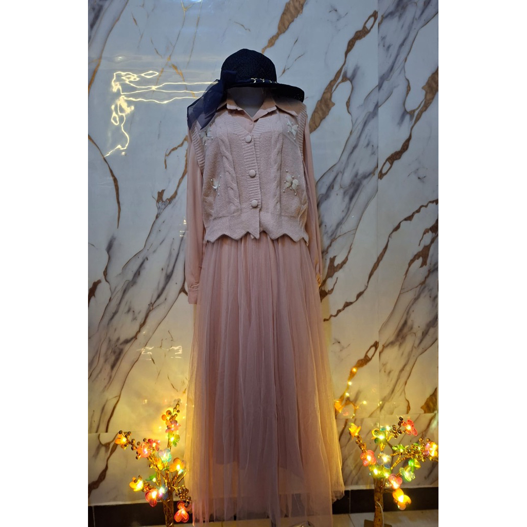 Gamis vest korean style