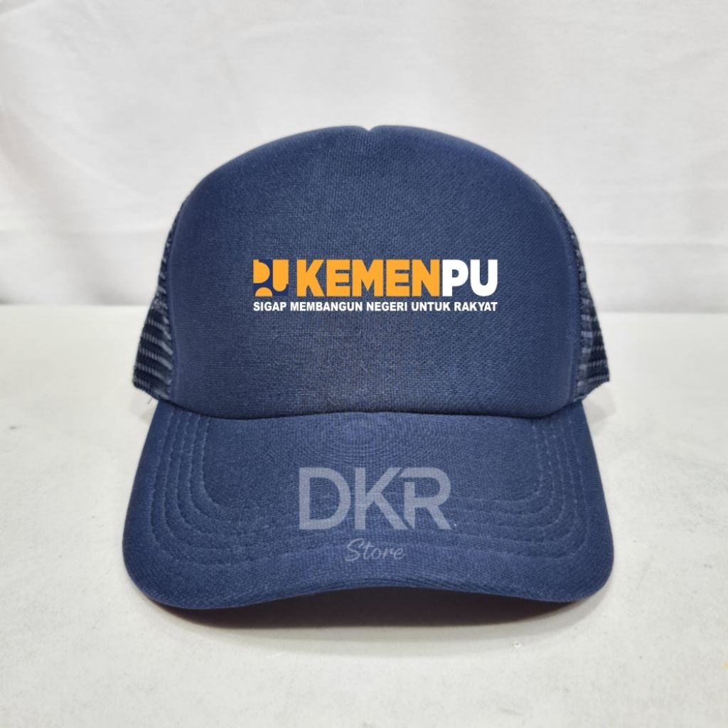 Topi KEMENTERIAN PU KEMENPU PUPR Topi Trucker KEMENTERIAN PUPR Topi Jaring PUPR
