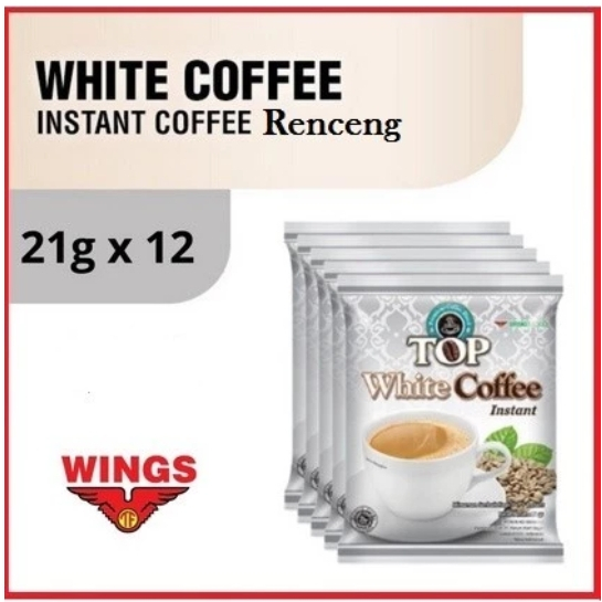 TOP White Coffee 1 Renceng Isi 12 Sachet