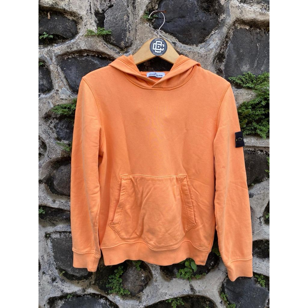 hoodie stone island junior orange no patch