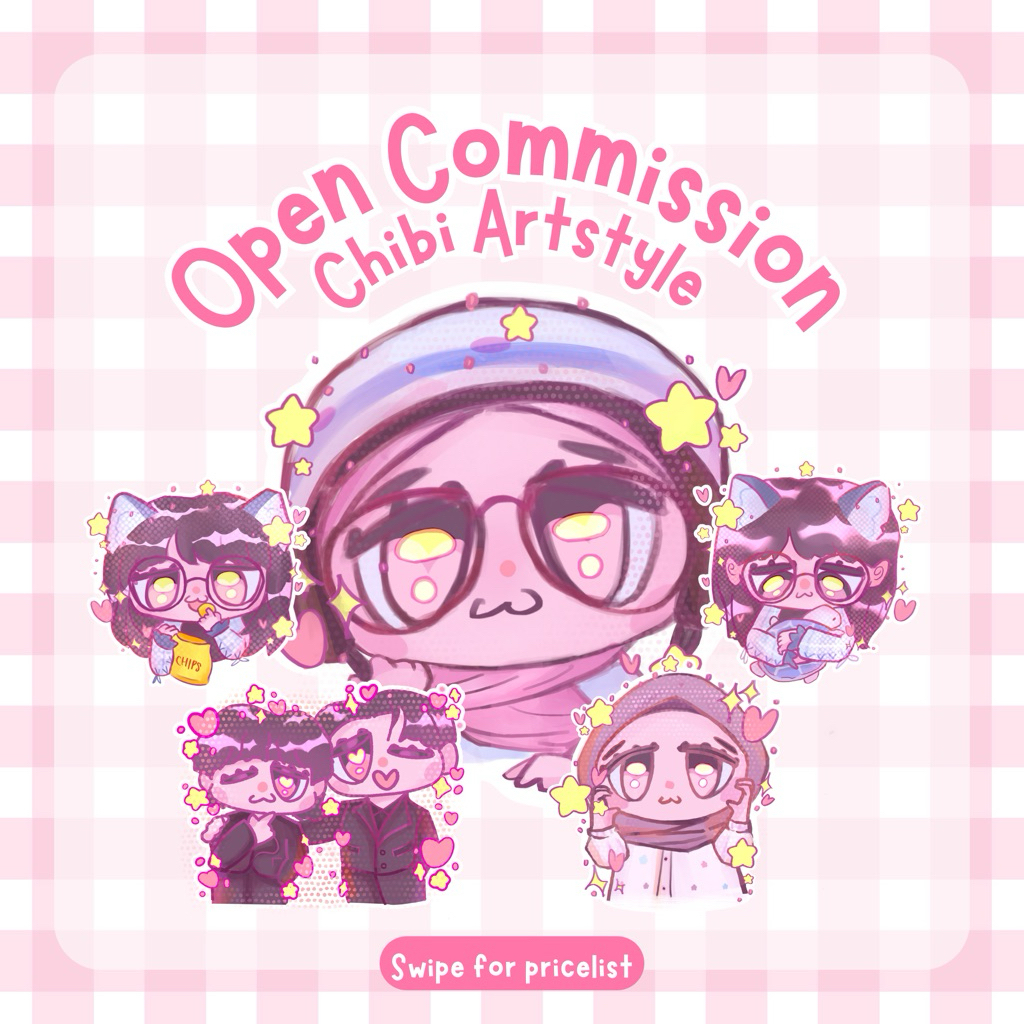 (SOFTFILE) CUSTOM GAMBAR ILUSTRASI CHIBI ART DIGITAL