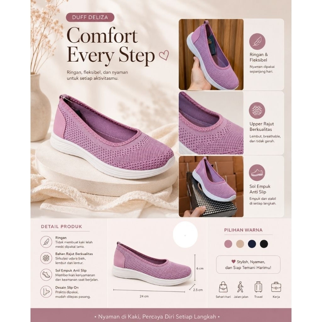 Sepatu wanita Duff deliza