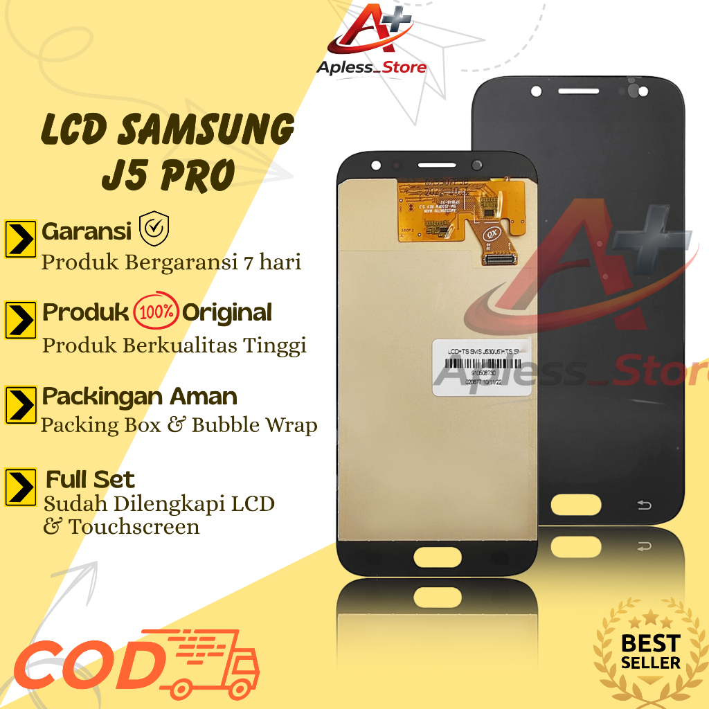 LCD TOUCHSCREEN SAMSUNG J5 PRO 2017 / J530 - ORIGINAL COMPLETE