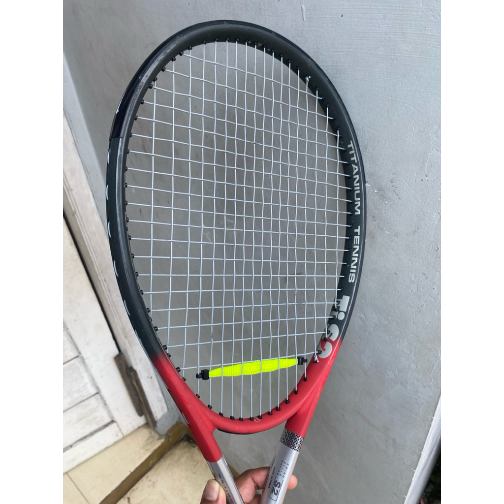 Racket Tennis HEAD TI S2 US (245G) - Raket Tenis HEAD Second Kondisi Baik dengan Senar Babolat masih