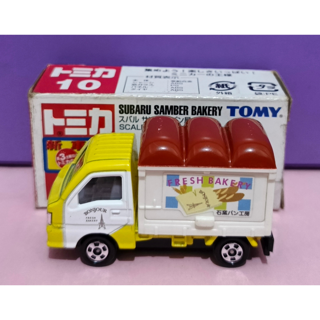 Diecast Tomy Biru Tomica 10 Subaru Samber Bakery