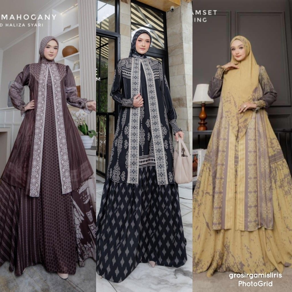 PAYDAY‼️Set Family Gamis Abaya Haliza Alesya by Haliza Style Haliza Syar'i Abaya Haliza Abaya Haliza
