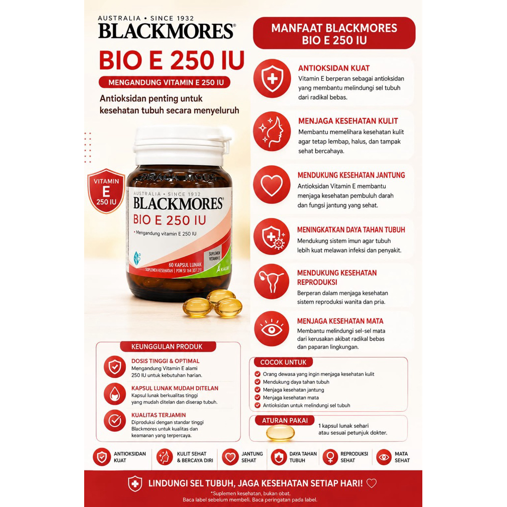 Blackmores Bio E 250 IU