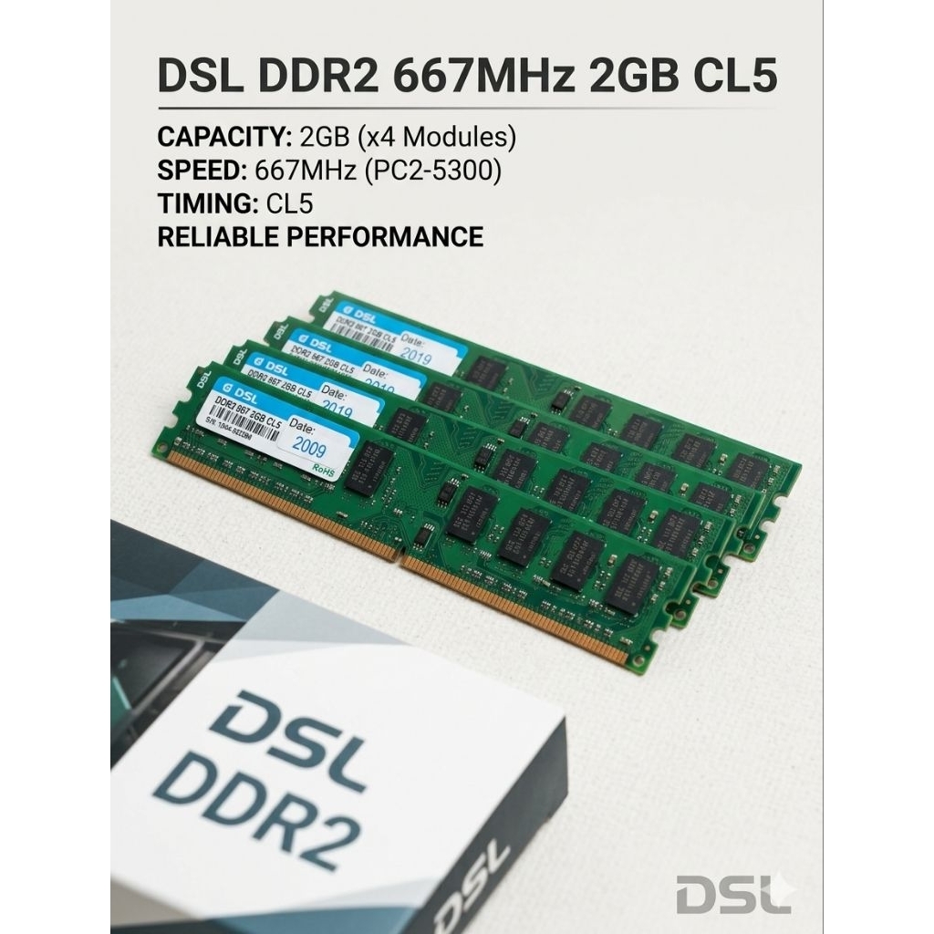 Memory RAM DDR2 PC 5300 Second
