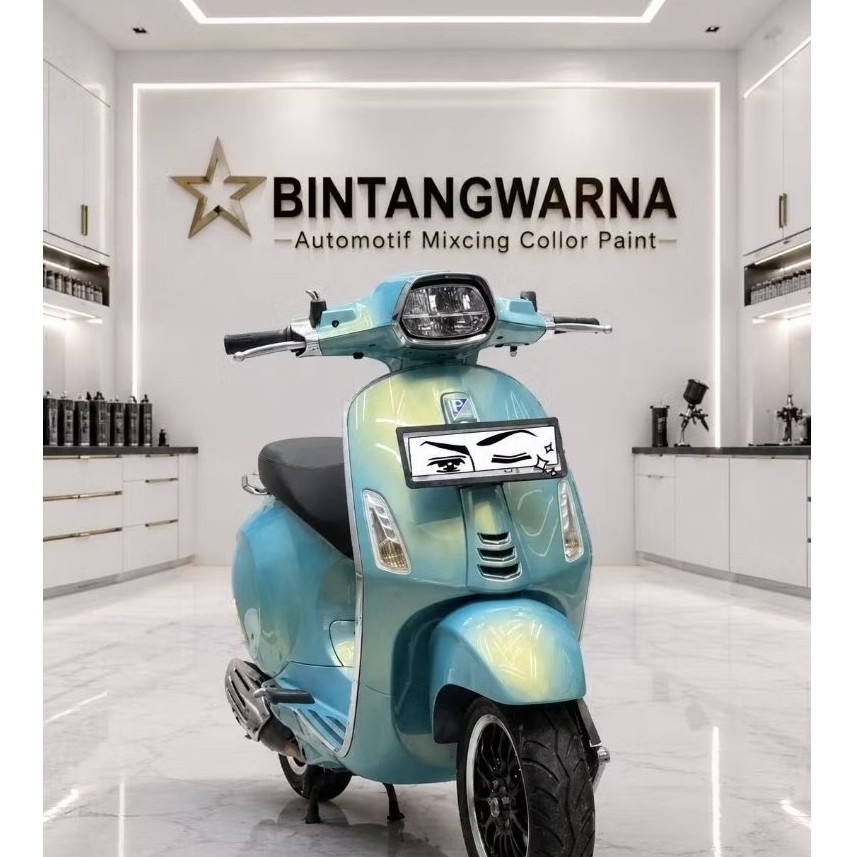 cat warna golden ice blue cat gold blue cat biru gold cat motor, cat mobil, cat custom berjenis pu t