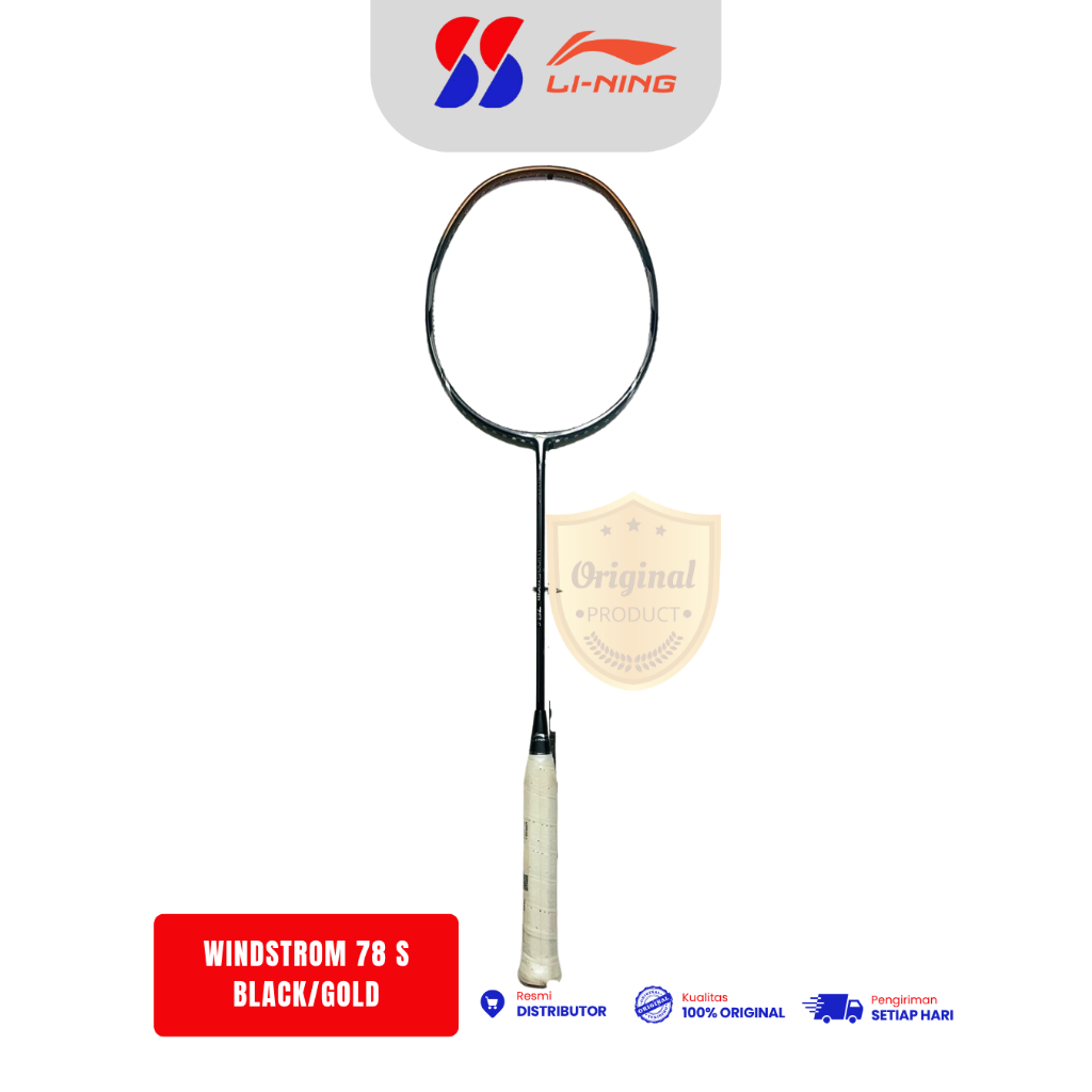 Raket Badminton Lining Windstrom 78S Original (Free Tas Serut)