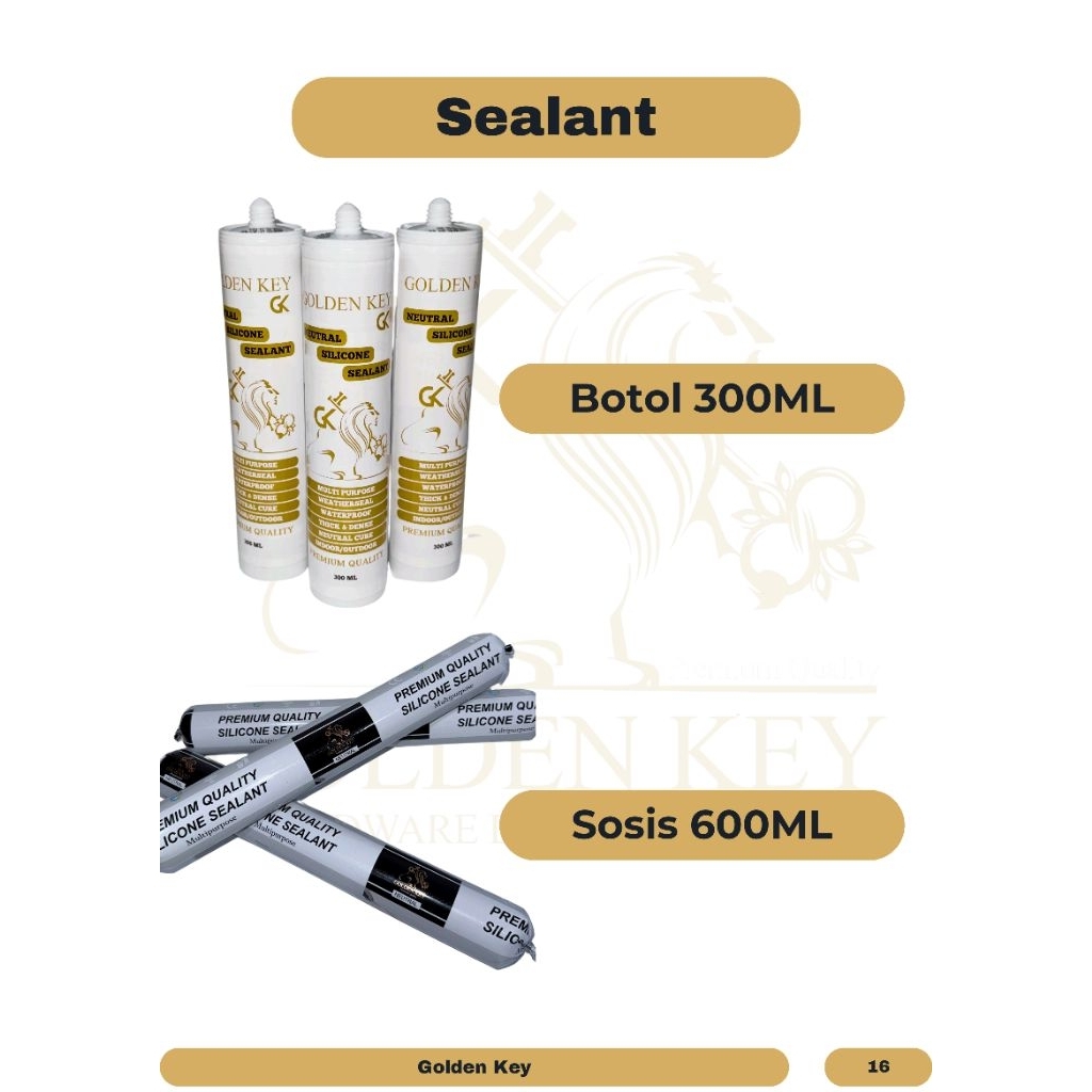 Silicone/Sealant Netral (Botol/Sosis)