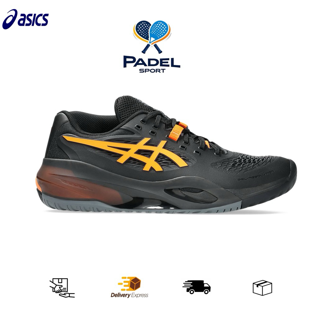 Sepatu Padel Asics Gel-Resolution X Greyish Purple/Nova Orange