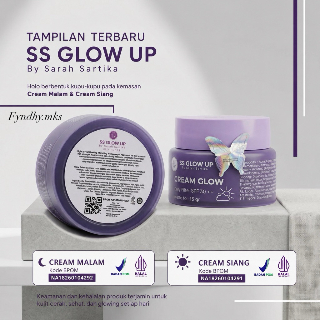 Ecer Cream Siang Ss Glow Up By Sartika Diman Pemutih Wajah