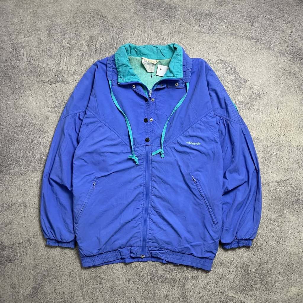 Vtg 90s Adidas Windbreaker Jacket JKT8023