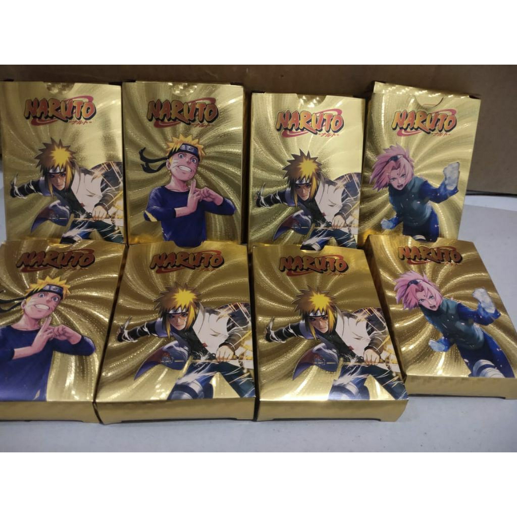 TREDING CARD KARTU NARUTO EMAS ISI 55 KARTU
