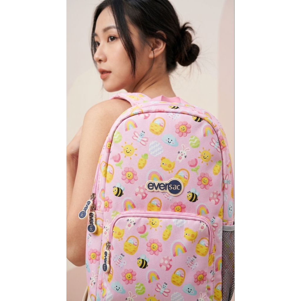 Eversac Tas Ransel Cantik Backpack Anak Perempuan Remaja SD Teen Teenage Smp Sma Highschool Sekolah 