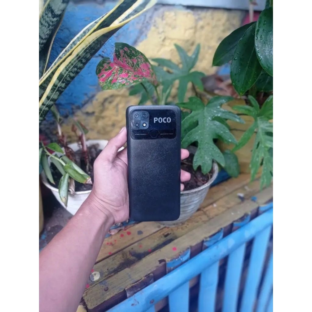 Poco C40 Ram 4/64 fulset second nominus garansi resmi