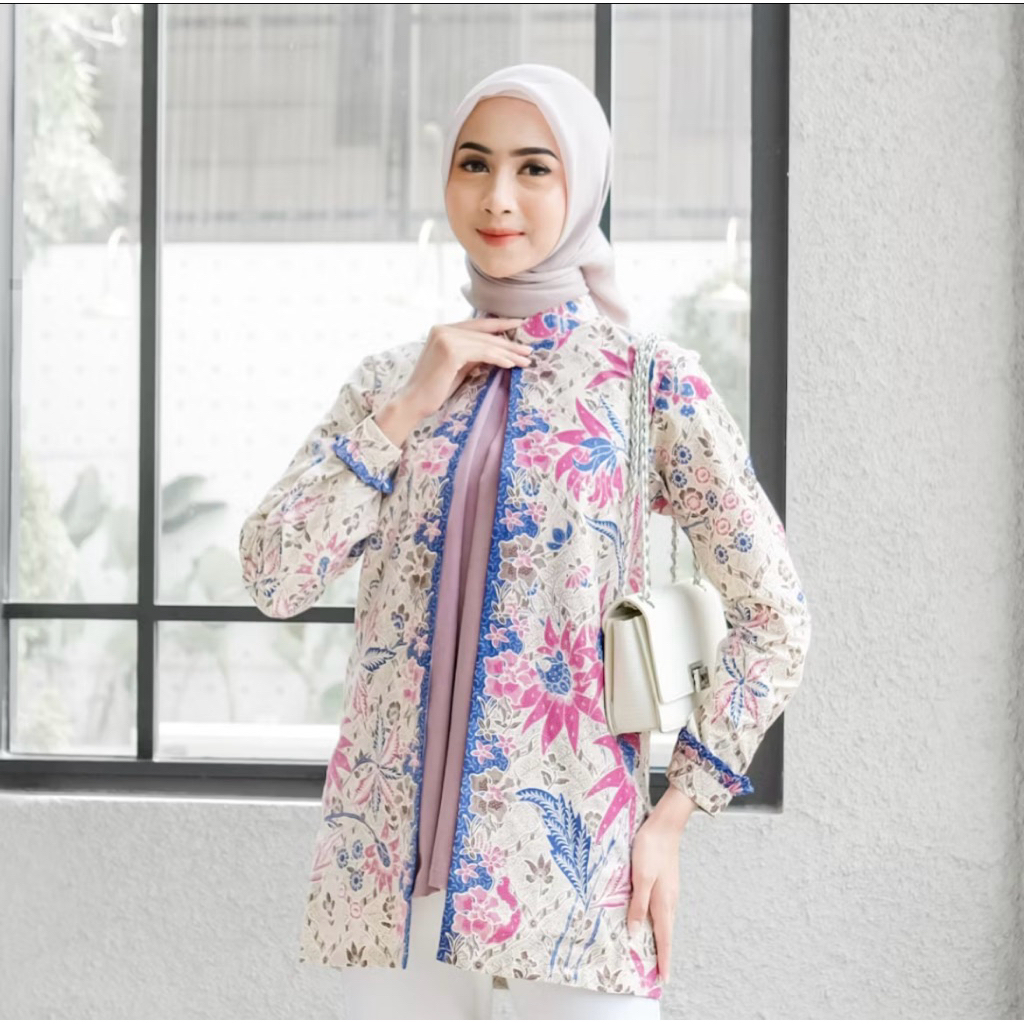 Preloved Batikula Jenar Tunik Batik Kerja Kantor Wanita