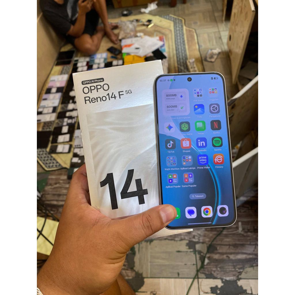 OPPO RENO 14F 12/256gb second fullset