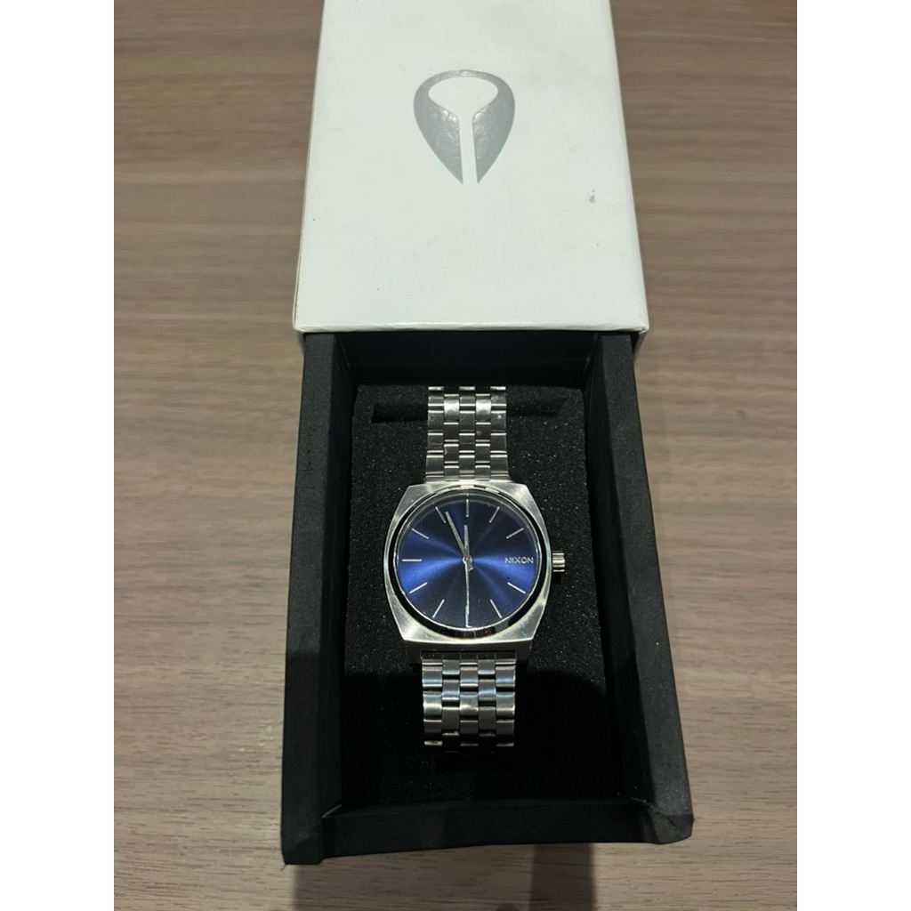 Jam Tangan Nixon Time Teller Silver Blue
