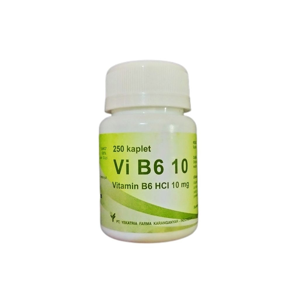 VITAMIN B6 Yekatria 10mg 250s Suplemen Kesehatan