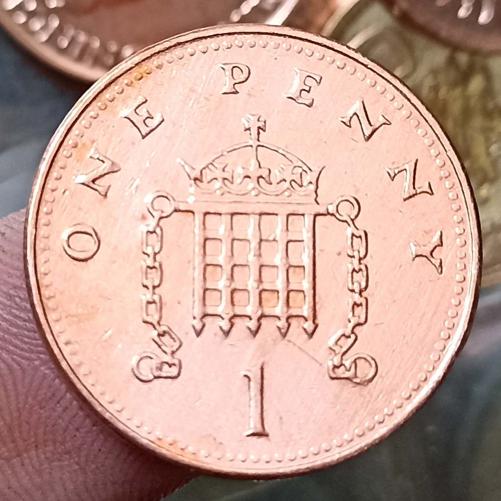 Koin Kuno Inggris UK 1 New Penny - Elizabeth II