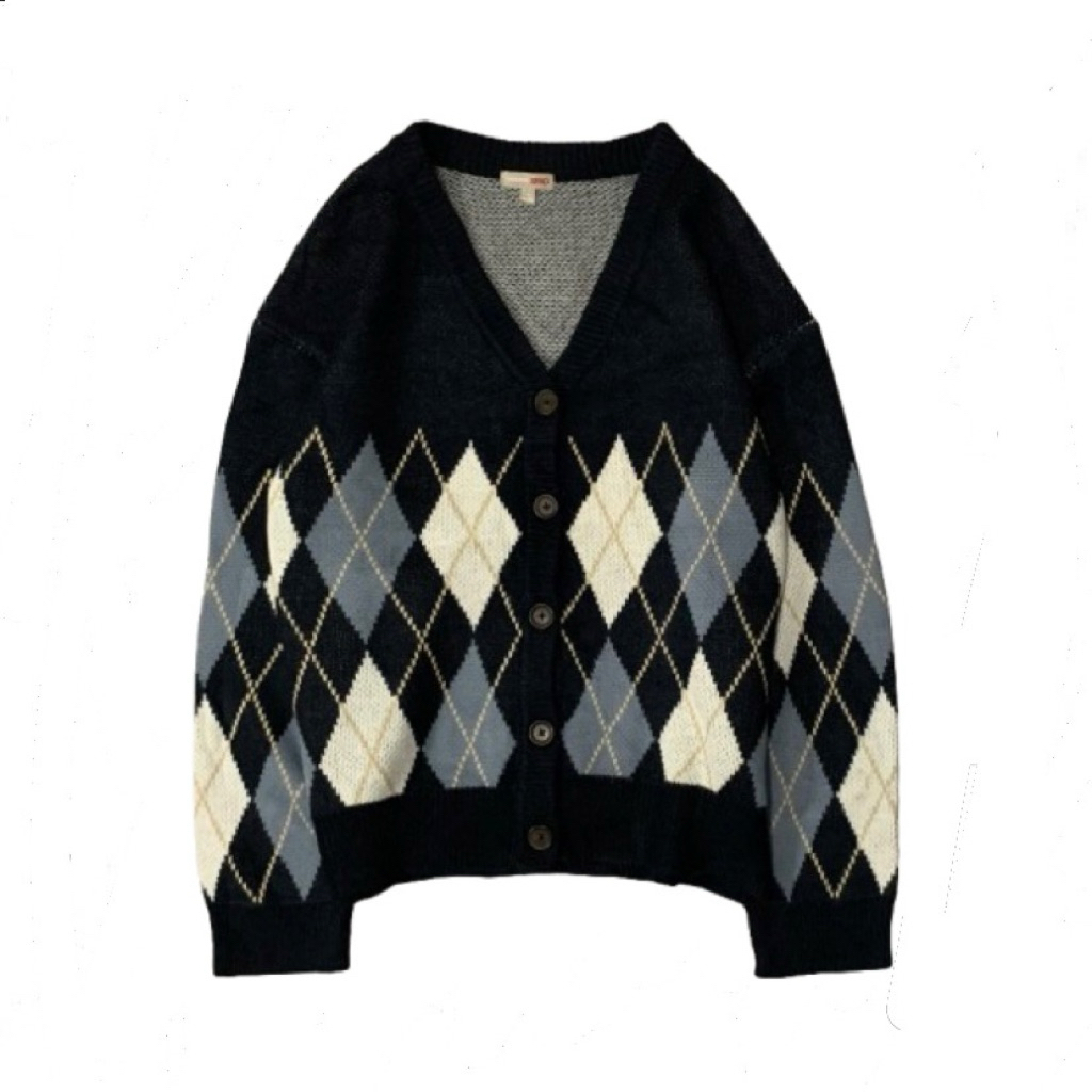 Cardigan Knit Triball SPAO “Navy”