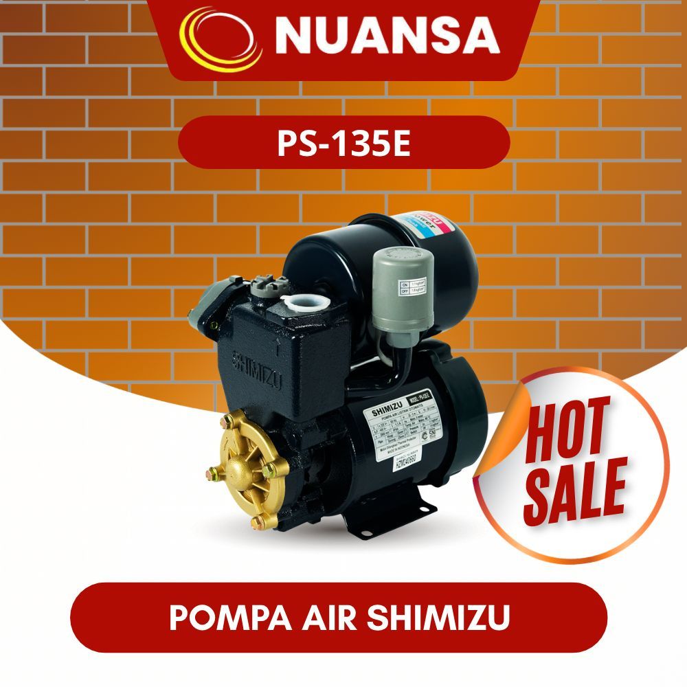 Pompa Air Shimizu PS 135E / Shimizu Pompa Air PS 135E / Pompa Shimizu PS 135E, Garansi resmi