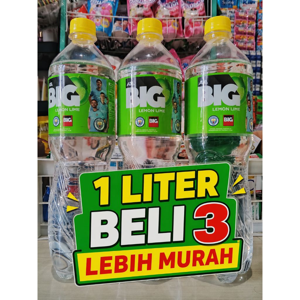 BIG COLA 1 Liter BIG Lemon Lime Beli 3 Lebih Murah