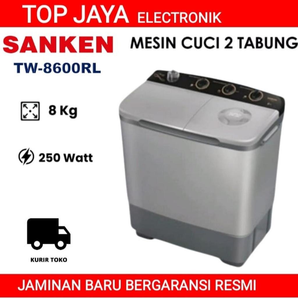 ESIN CUCI SANKEN 8 KG 2 TABUNG/SANKEN 8KG MESIN CUCI 2 TABUNG