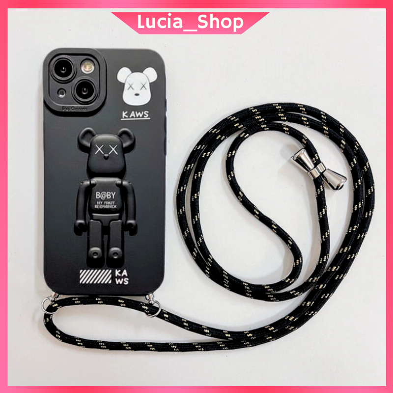 Case Kaws Stand Tali Lanyard Oppo A5S A7 A5 A9 2020 A11K A12 A15 A15S A35 2021 A16 A16S A54 4G F9 Ca