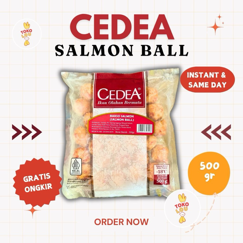 CEDEA SALMON BALL 500gr | BAKSO SALMON CEDEA