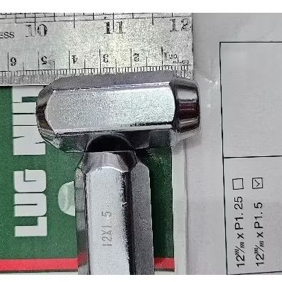Mur racing panjang / Mur Baut Roda Panjang 12mm x 1,5 kunci 21