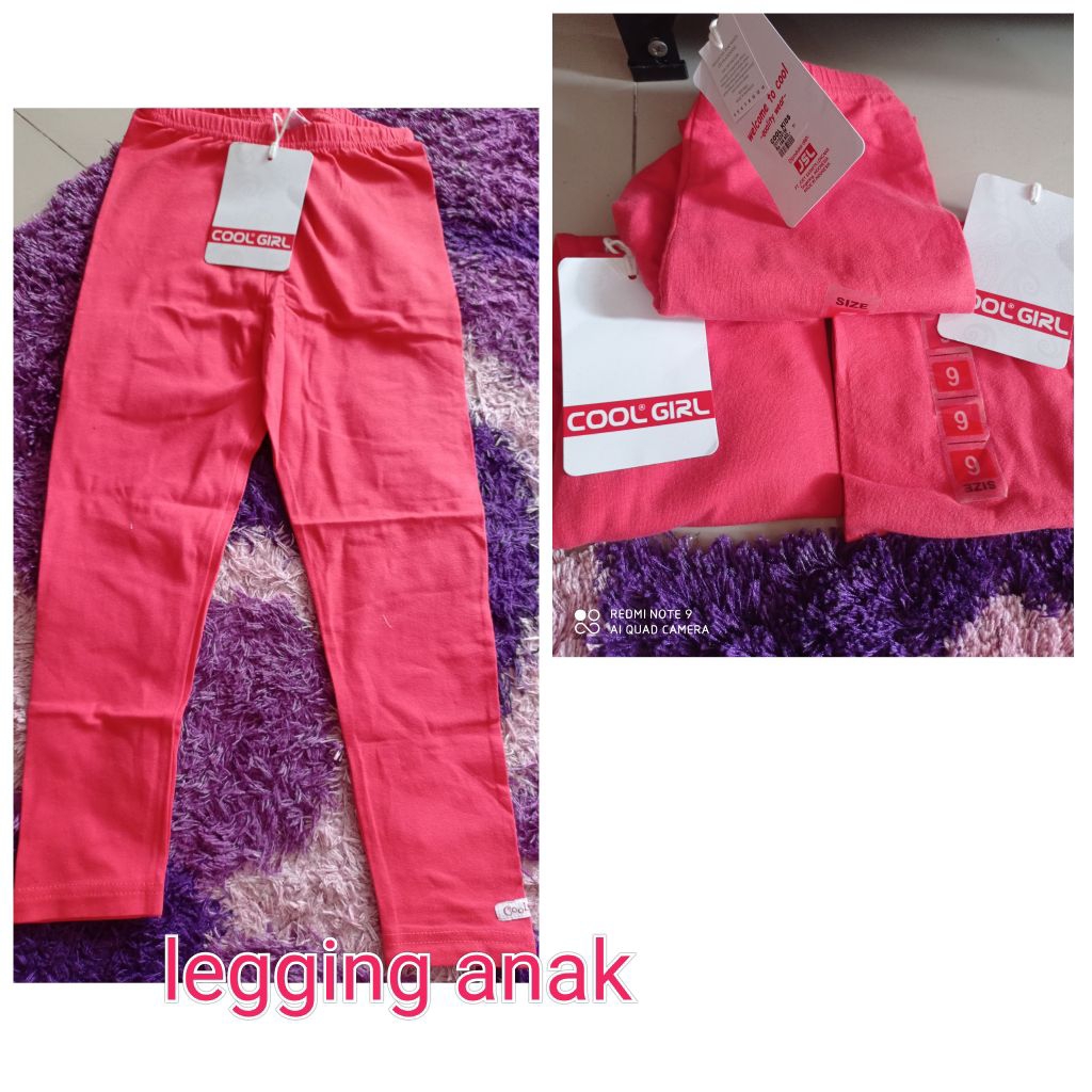 legging anak perempuan cool girl