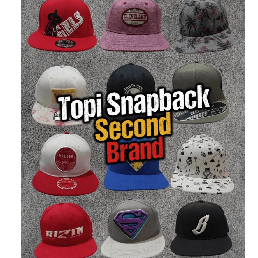 Topi Snapback Second Brand Original | Mix Brand Branded Import