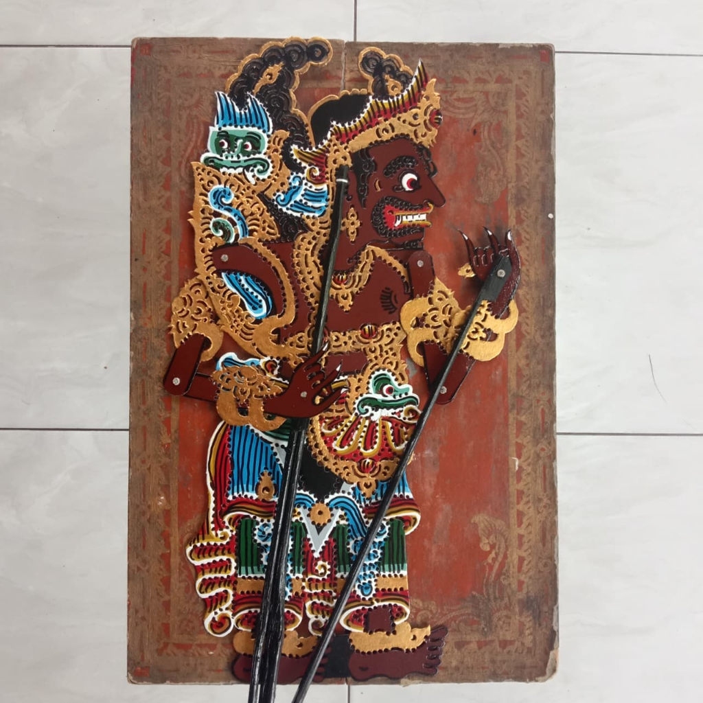 Wayang Kertas Karton Meganada Indrajit Bali