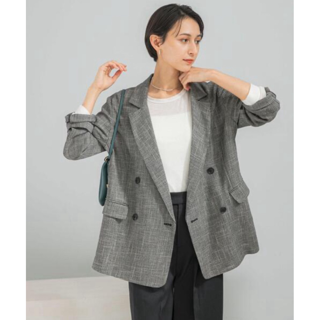 blazer/blazer kantor/blazer kotak/y2k/ blazer abu/blazer aestetic