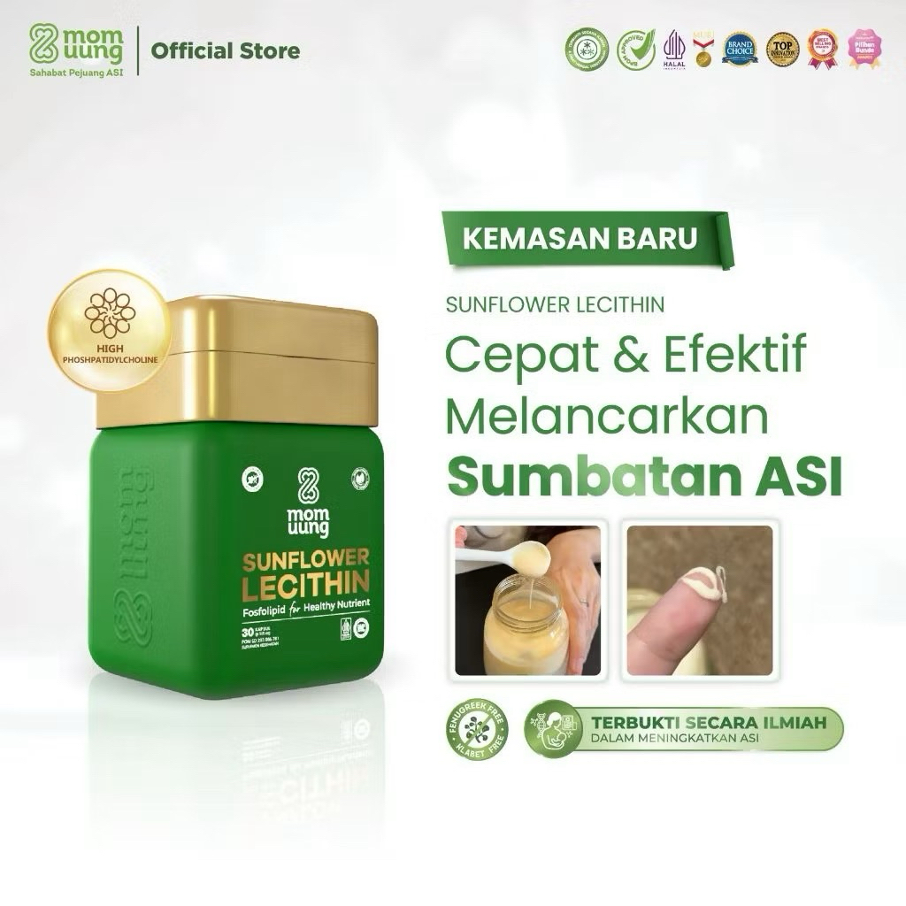 MOM UUNG SUNFLOWER LECTION | SUPLEMEN & VITAMIN | 30 KAPSUL | ASI BOOSTER