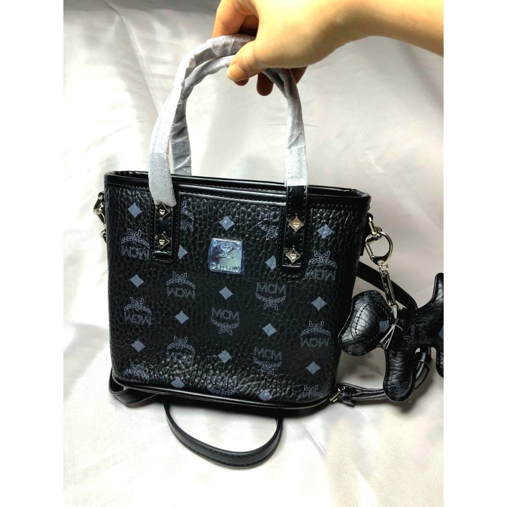 MCM Black Mini Tote Black