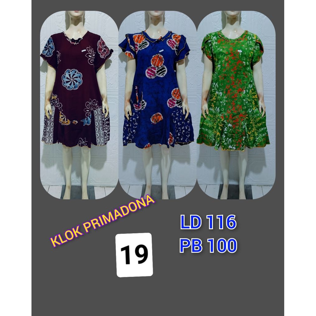 DASTER BATIK KEMBANG CETAK PITA primadona