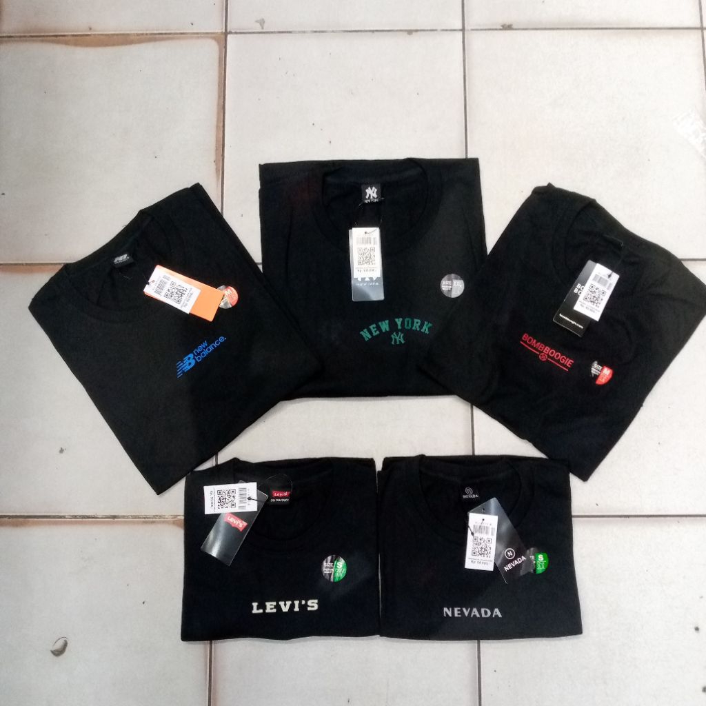 kaos oblong distro terbaru motif tulisan simpel