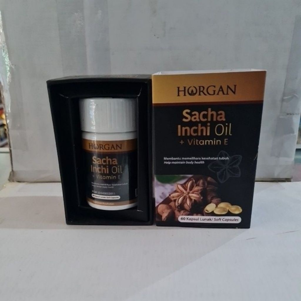 vitamin sacha inchi oil+vitamin E Horgan isi 60 kapsul