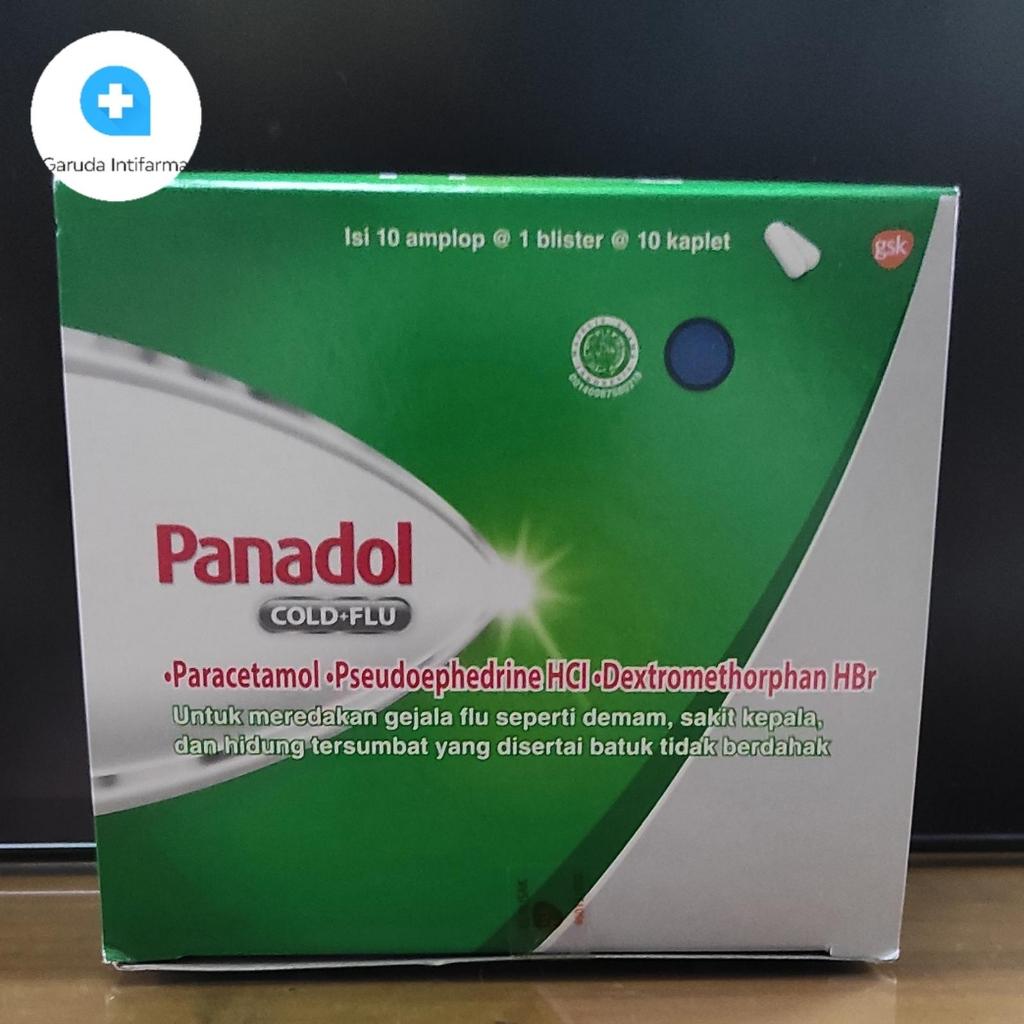 Panadol cold dan flu hijau BOX isi 100
