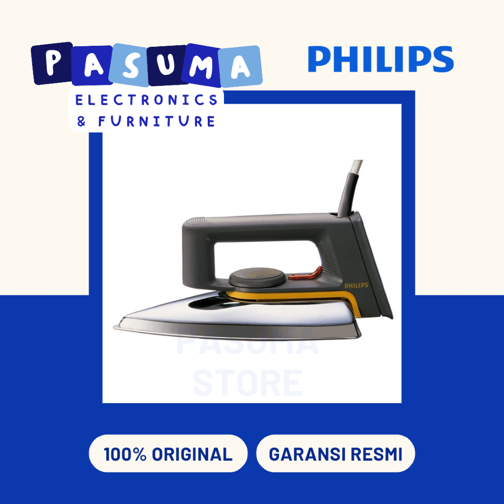 Setrika PHILIPS Dry Iron Classic HD1172 Setrika Philips HD 1172 Setrika Philips 1172