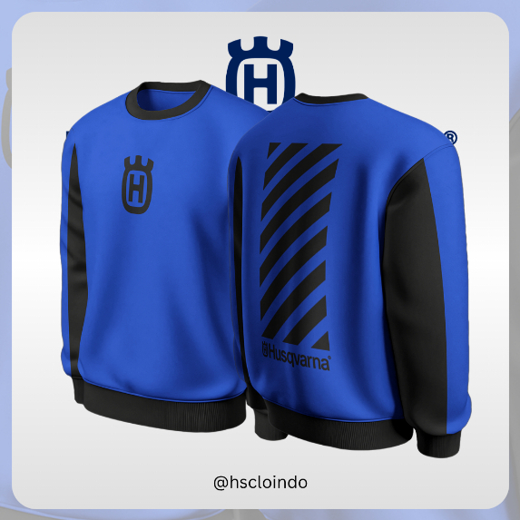 Sweater XS-5XL HUSQVARNA Motorcycle x REPLAY MX Racing Trail Motocross Crewneck Sweatshirt Bahan Kat