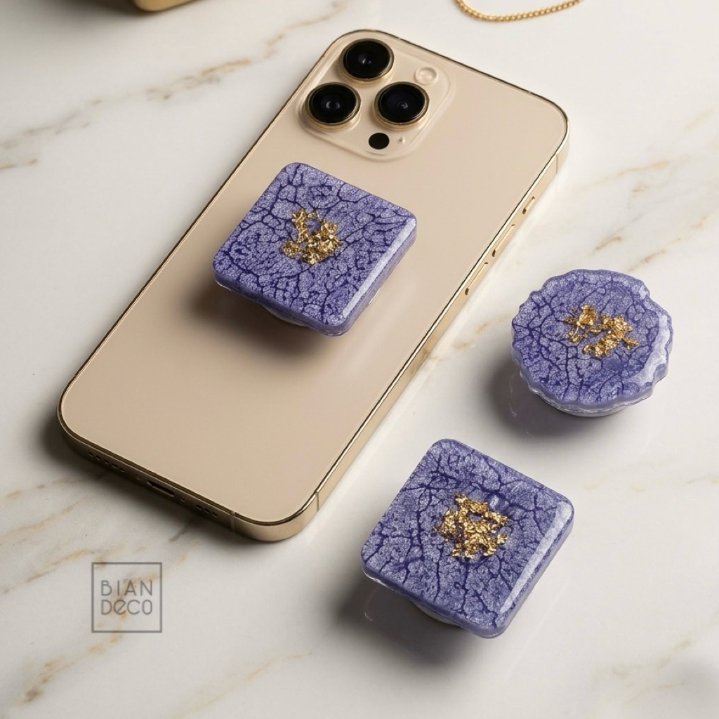 popsocket resin phone grip popsocket transparan Round Square collection