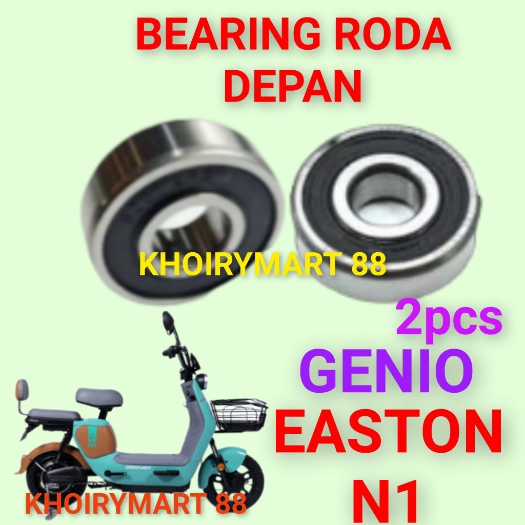 bearing roda depan genio easton n1 laker klahar roda depan sepeda listrik genio easton n1