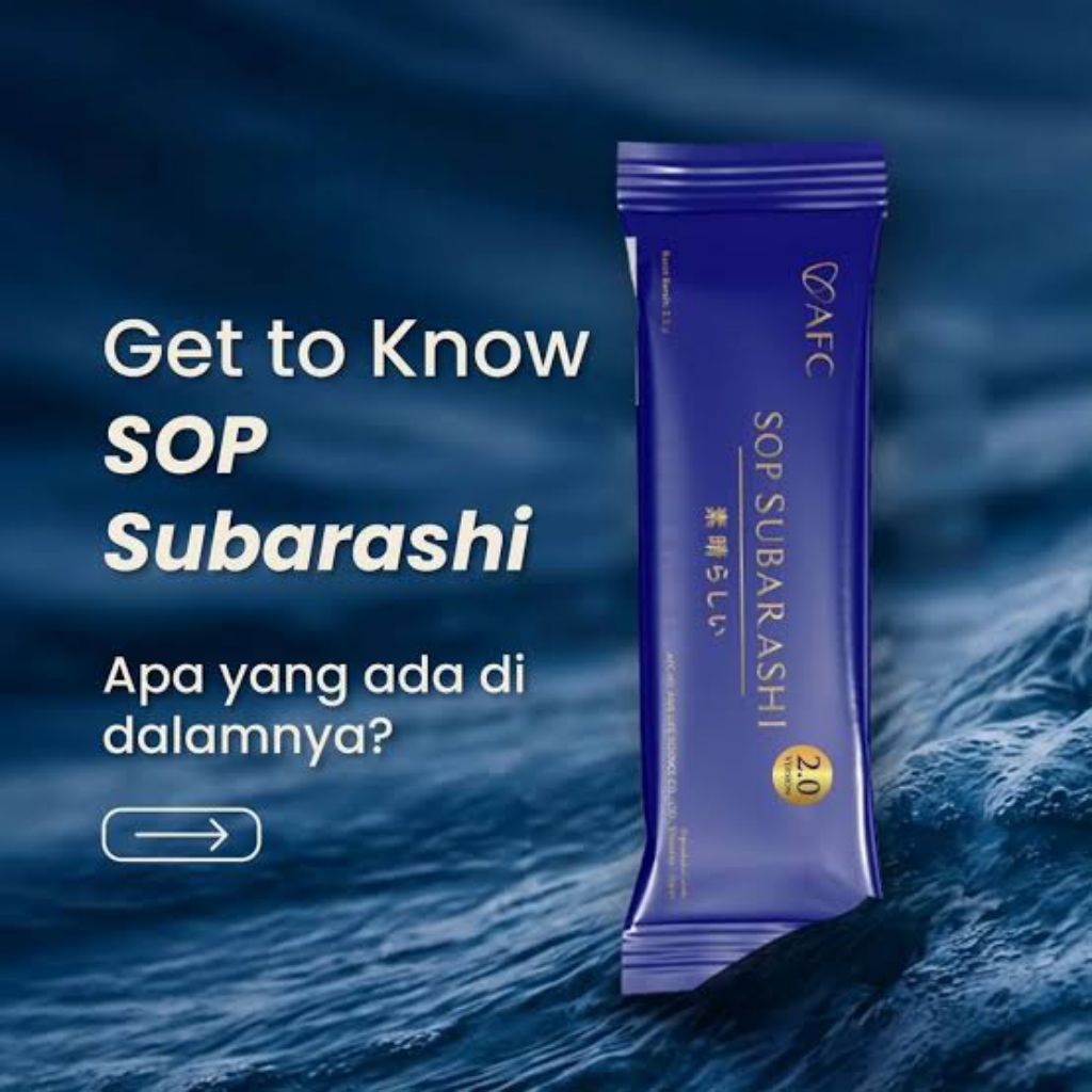 1 Sachet Sop Subarashii Gold 100% Original ( eceran )
